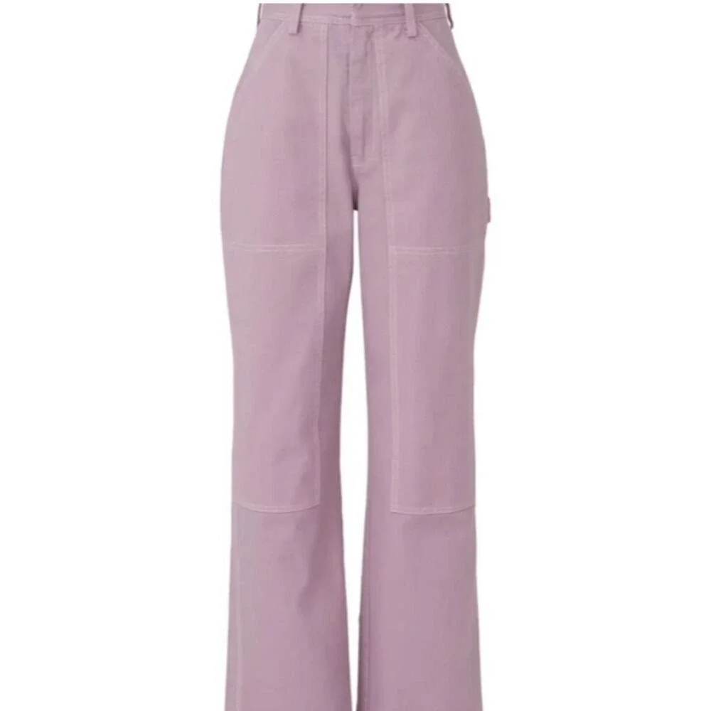 No. 6 Store Purple Pink Jackson Carpenter Pants Classic Casual Hipster 0